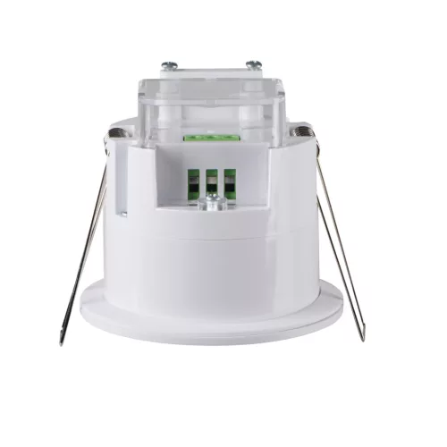 Kanlux 38752 PRESENSOR-O-WR-W PT beltéri mennyezeti süllyesztett mozgásérzékelő, 360° érzékelési szög, 3-2000 Lux, 10mp-12p beállítható időkésleltetés, IP54/20, fehér (Kanlux 38752