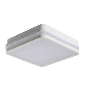   Kanlux 38775 BENO 12-18W CCT-L-SEW szögletes kültéri mennyezeti/oldalfali LED lámpatest mozgásérzékelővel fehér színben, max 1840 / 2000 / 1980lm, 12/18W, 50000h, IP65, 3000/3500/4000K (Kanlux 38775)