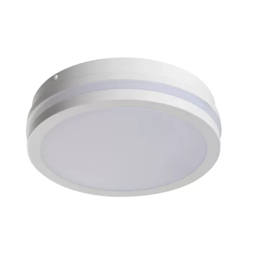 Kanlux 38777 BENO 12-18W CCT-O-SEW kerek kültéri mennyezeti/oldalfali LED lámpatest mozgásérzékelővel fehér színben, max 1920 / 2080 / 2060lm, 12 / 18W, 50000h, IP65, 3000/3500/4000K (Kanlux 38777)