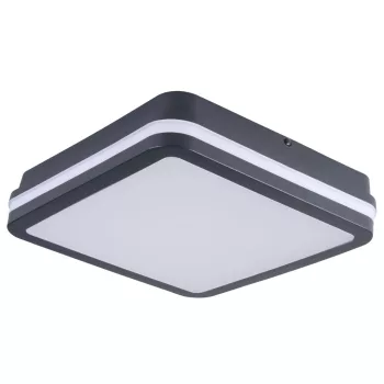   Kanlux 38780 BENO 24-30W CCT-L-SEG szögletes kültéri mennyezeti/oldalfali LED lámpatest mozgásérzékelővel grafit színben, max 2690 / 2940 / 2880lm, 24/30W, 50000h, IP65, 3000/3500/4000K (Kanlux 38780)
