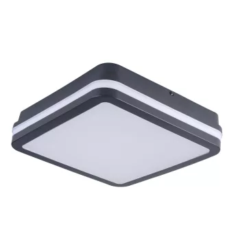   Kanlux 38787 BENO 12-18W CCT-L G szögletes kültéri mennyezeti/oldalfali LED lámpatest grafit színben, max 1630 / 1770 / 1750lm, 12 / 18W, 50000h, IP65, 220-240V AC, 3000/3500/4000K (Kanlux 38787)