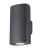 Kanlux 38883 ZEVI EL 2GU10 G kültéri oldalfali lámpatest szürke színben, 2db GU10 foglalattal, 2 x max 10W teljesítménnyel, IP54 védettséggel, 220-240V AC (Kanlux 38883)