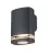 Kanlux 38885 ZEVI W EL 1GU10 G kültéri oldalfali lámpatest szürke színben, GU10 foglalattal, max 10W teljesítménnyel, IP54 védettséggel, 220-240V AC (Kanlux 38885)