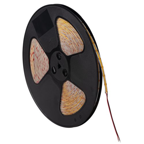 Kanlux 38906 LCOBC 10W/M 24IP00-WW LED szalag beltéri, 10W/m teljesítménnyel, 920lm/m, 3000K színhőmérséklettel, 24V DC, IP00, 8mm széles - 50fm/db (Kanlux 38906)
