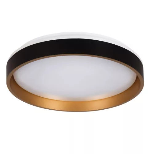 Kanlux 39111 SOLN LED CCTDIM B/G kerek beltéri mennyezeti LED lámpatest fekete / arany színben, max 1460 (4000K)lm, max 25W, 20000h, IP20, 220-240V AC, 2700-6500K (Kanlux 39111)