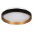 Kanlux 39111 SOLN LED CCTDIM B/G kerek beltéri mennyezeti LED lámpatest fekete / arany színben, max 1460 (4000K)lm, max 25W, 20000h, IP20, 220-240V AC, 2700-6500K (Kanlux 39111)