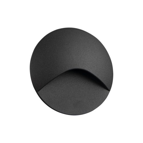 Kanlux 39122 EXIN LED O GR-WW kerek kültéri oldalfali süllyesztett lépcsővilágító szürke színben, 50lm, 2,5W teljesítmény, 30000h élettartammal, IP65 védettséggel, 3000K, 220-240V AC (Kanlux 39122)