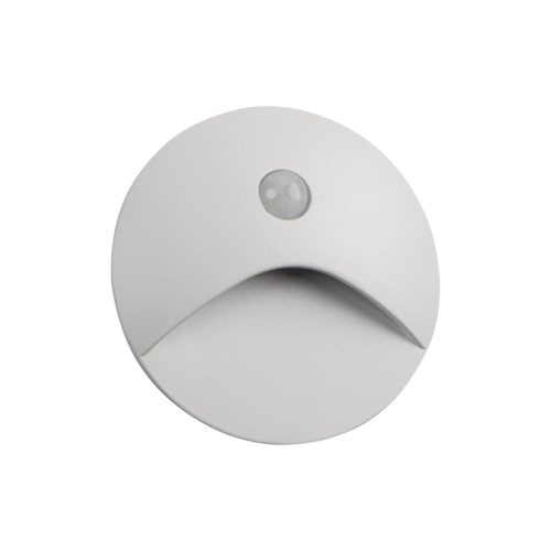 Kanlux 39123 EXIN LED PIR O W-WW kerek kültéri oldalfali süllyesztett lépcsővilágító fehér színben, 50lm, 2,5W teljesítmény, 30000h élettartammal, IP65 védettséggel, 3000K, 220-240V AC (Kanlux 39123)