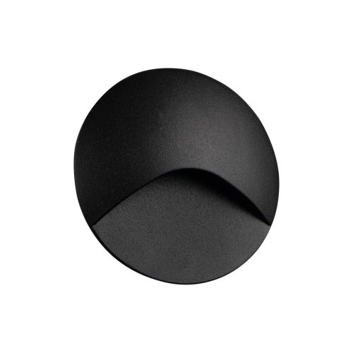 Kanlux 39133 EXIN LED O B-NW kerek kültéri oldalfali süllyesztett lépcsővilágító fekete színben, 50lm, 2,5W teljesítmény, 30000h élettartammal, IP65 védettséggel, 4000K, 220-240V AC (Kanlux 39133)
