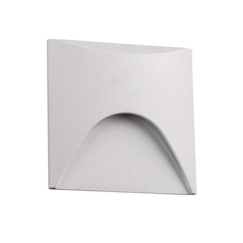 Kanlux 39138 EXIN LED L W-NW szögletes kültéri oldalfali süllyesztett lépcsővilágító fehér színben, 50lm, 2,5W teljesítmény, 30000h élettartammal, IP65 védettséggel, 4000K, 220-240V AC (Kanlux 39138)