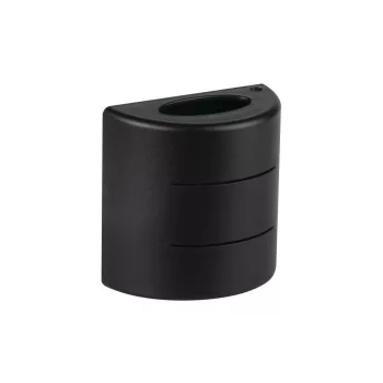   Kanlux 39185 REFAZI EL 6W-A-O-B kerek kültéri oldalfali lámpatest fekete színben, 60lm, 6W teljesítmény, 25000h élettartammal, IP54 védettséggel, 4000K, 220-240V AC (Kanlux 39185)