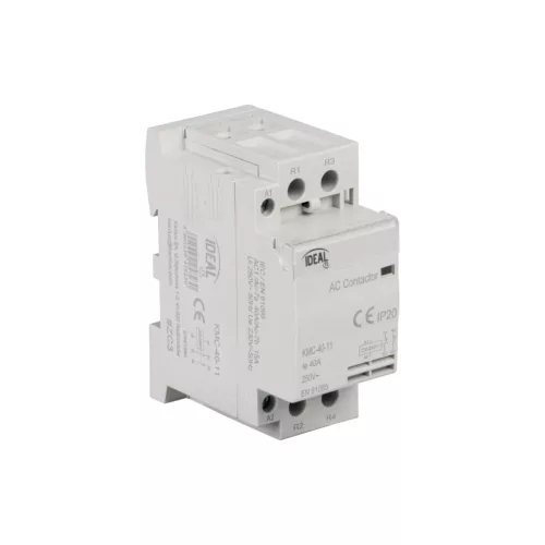 Kanlux 45824 KMC moduláris mágneskapcsoló, 40 A, 1 záró és 1 nyitó érintkező, 230 V AC vezérlőfeszültség, 2 modul, IP20 védettséggel, 230 V AC ( Kanlux 45824 )