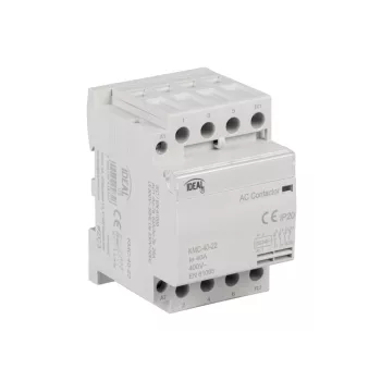   Kanlux 45830 KMC moduláris mágneskapcsoló, 40 A, 2 záró és 2 nyitó érintkező, 230 V AC vezérlőfeszültség, 2 modul, IP20 védettséggel, 230 V AC ( Kanlux 45830 )