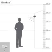 Kanlux 460 ALER JQ-30-W kültéri oldalfali mozgásérzékelő, fehér színben, PIR szenzor, IP44 védettséggel, 1000W teljesítmény, 220-240V (Kanlux 460)