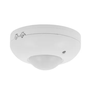   Kanlux 464 ZONA JQ-37-W 360 beltéri mennyezeti mozgásérzékelő, fehér színben, PIR szenzor, IP20 védettséggel, 500W teljesítmény, 220-240V (Kanlux 464)