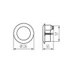 Kanlux 4680 DORA LED-J01 szürke kültéri fali lámpa LED IP65 4000K 1,2W (Kanlux 4680)