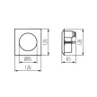 Kanlux 4681 LINDA LED-J02 szürke kültéri fali lámpa LED IP65 4000K 1,2W (Kanlux 4681)