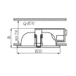 Kanlux 4820 RALF DL220-WE27, beltéri mélysugárzó, E27 foglalattal, 2X20 W teljesítménnyel, fehér színben, IP20-as védelemmel, 220-240 V, ( süllyesztett szereléssel ) (Kanlux 4820)