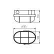 Kanlux 70522 MILO szürke kültéri fali lámpa IP43 60W (Kanlux 70522)