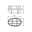 Kanlux 70523 MILO szürke kültéri fali lámpa IP43 60W (Kanlux 70523)