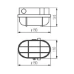 Kanlux 70524 HERMI fehér kültéri fali lámpa IP54 100W (Kanlux 70524)