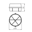 Kanlux 70525 INES fehér kültéri fali lámpa IP43 100W (Kanlux 70525)