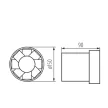Kanlux 70903 WK 15 csőventilátor fehér színben, beltéri, 200 m3/h szívóteljesítménnyel, 150 mm-es, IPX4 védelemmel, 45 dB-es zajszinttel (Kanlux 70903 )