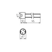 Kanlux 72109 HLDR-CT-GX5,3 kerámia fényforrás foglalat MR16 fényforrásokhoz, 24V, 5A (Kanlux 72109)