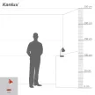 Kanlux 7563 ZARA HR narancs asztali lámpa kompakt IP20 max 40W (Kanlux 7563)