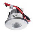 Kanlux 8103 HAXA-DSO POWER LED-B beltéri oldalfali/mennyezeti dekorációs LED lámpa alumínium színben, 70 lm, 1W teljesítmény, 40000h, IP20 védettséggel, DC 350mA, meleg fehér (Kanlux 8103)
