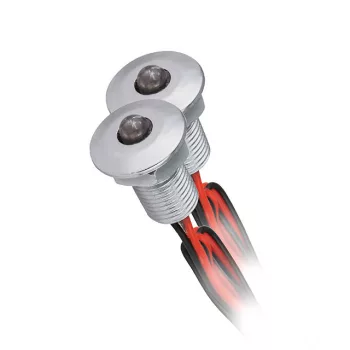   Kanlux 8120 OYO "csavar" LED ezüst dekorációs led, süllyesztett lámpa LED IP68 hideg fehér 0,22W (Kanlux 8120)