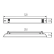 Kanlux 8243 BLV2-158H-EVG T8 előtét, 58W, IP20 védettséggel, 220-240V (Kanlux 8243)