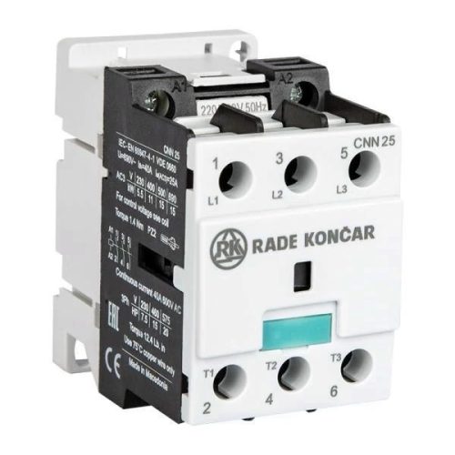 Rade Koncar 606507 CNN30 00 24V DC - Mágneskapcsoló 15kW/30A (400V AC3), 24V DC vezérles