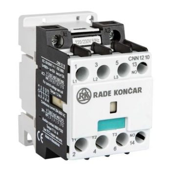   Rade Koncar 606669 CNN22 10 220/230V 50Hz - Mágneskapcsoló 11kW/22A (400V AC3), 220/230V AC 50 Hz vezérles, 1 Záró segédérintkezővel