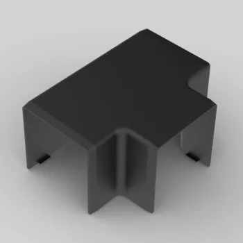 KOPOS 8644_FB t-idom LHD 40X40 kábelcsatornához, fekete