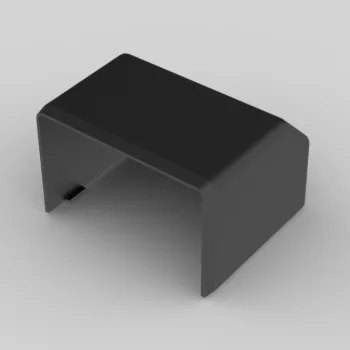 KOPOS 8651_FB végzáró LH 60X40 kábelcsatornához, fekete
