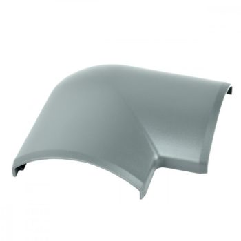   Kopos 8873 LB sötétszürke sarokidom LO 75 Ívelt csatornához