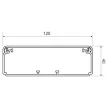 KOPOS EKD 120X40_HD kábelcsatorna 40x120 mm, fehér, 2 m