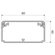 KOPOS EKD 80X40_HD kábelcsatorna 40x80 mm, fehér, 10 fm / doboz (5 × 2 m)
