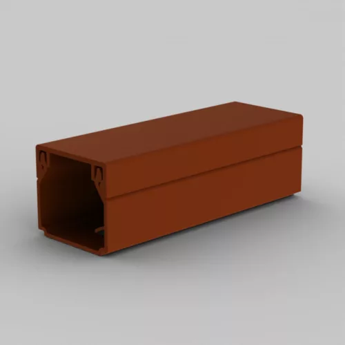 KOPOS LHD 20X20_TD szögletes kábelcsatorna 19x21 mm, sötét faminta, 48 fm / doboz (24 × 2 m)
