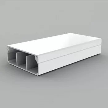 KOPOS LHD 50X20/2_HD szögletes kábelcsatorna 19x50 mm, fehér, 32 fm / doboz (16 × 2 m)