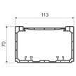 Kopos PK 110X70 D HD szerelvényezhető fehér műanyag parapetcsatorna 70x110 (mxsz)