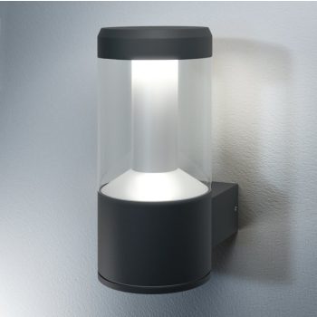LEDVANCE Endura LANTERN fali lámpa kültéri sötétszürke, 12W, 3000K, IP44, 610lm, LED modul