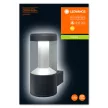 LEDVANCE Endura LANTERN fali lámpa kültéri sötétszürke, 12W, 3000K, IP44, 610lm, LED modul