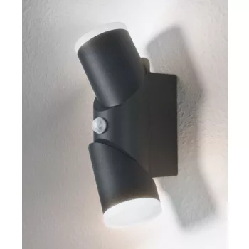 LEDVANCE Endura UPDOWN fali lámpa kültéri sötétszürke, szenzoros, 13W, 3000K, IP44, 700lm