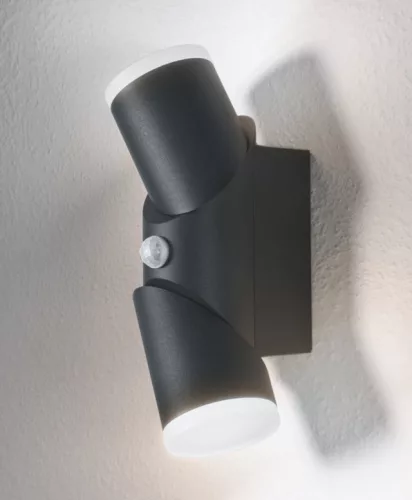 LEDVANCE Endura UPDOWN fali lámpa kültéri sötétszürke, szenzoros, 13W, 3000K, IP44, 700lm