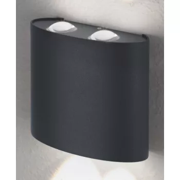 LEDVANCE Endura UPDOWN fali lámpa kültéri sötétszürke, 11W, 3000K, IP44, 550lm, LED modul