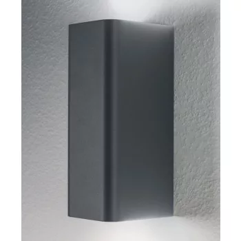 LEDVANCE Endura UPDOWN fali lámpa kültéri sötétszürke, 14W, 3000K, IP44, 500lm, 106mm széles