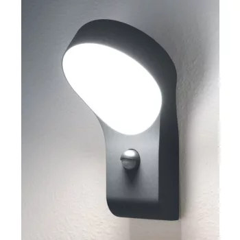 LEDVANCE Endura STYLEWALL fali lámpa kültéri sötétszürke, szenzoros, 8W, 3000K, IP44, 530lm