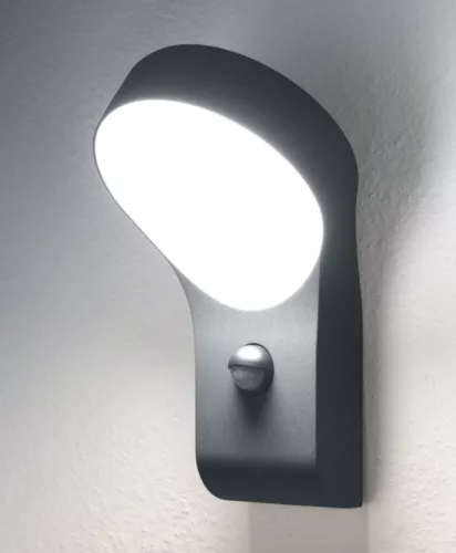 LEDVANCE Endura STYLEWALL fali lámpa kültéri sötétszürke, szenzoros, 8W, 3000K, IP44, 530lm